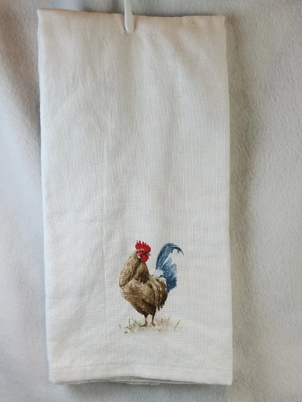 Lisa Audit 'Rise & Shine' Decorative Kitchen Towel - Blue and Red